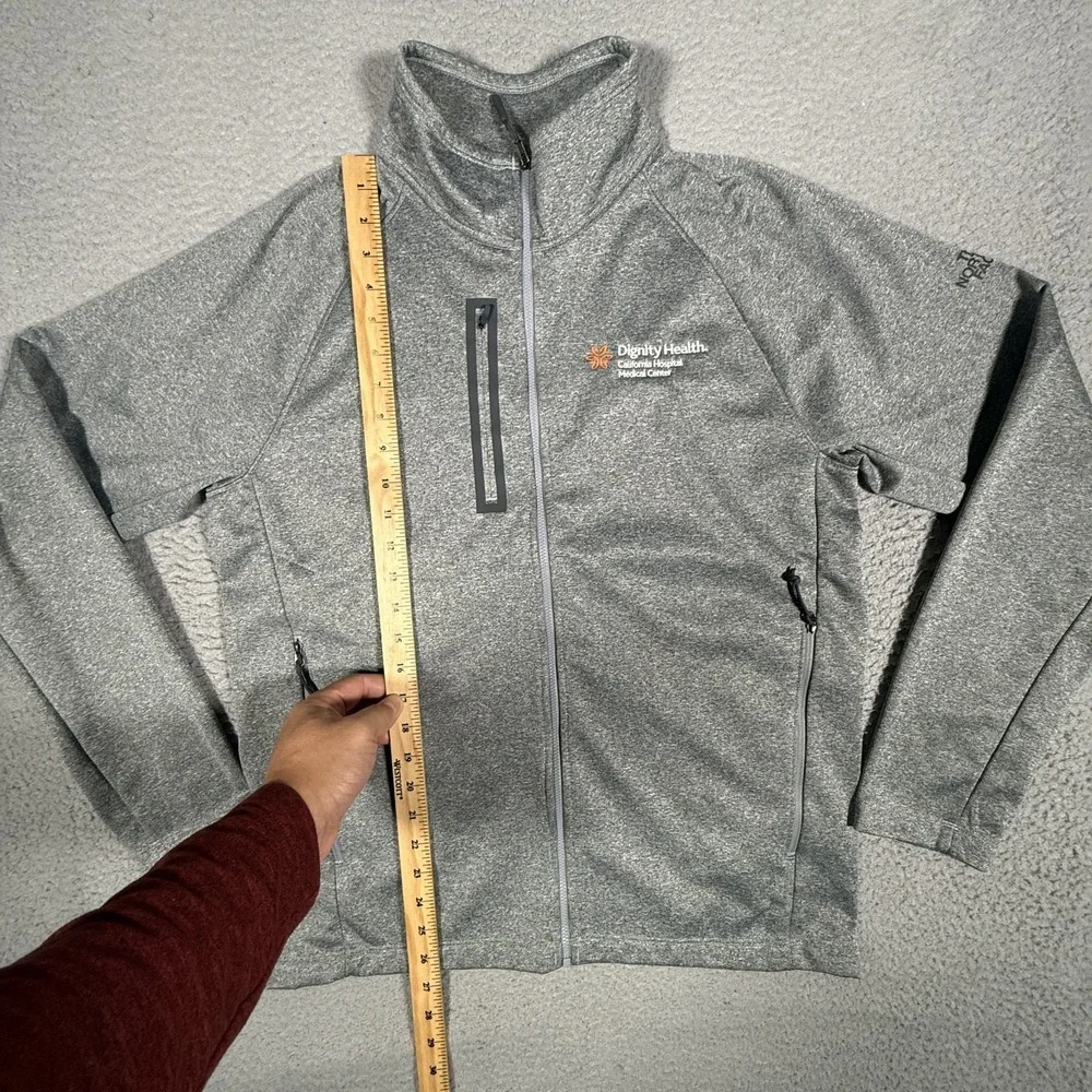 The North Face Sweater‎ Mens Medium Gray Full Zip Outdoor Pullover Casual Preppy